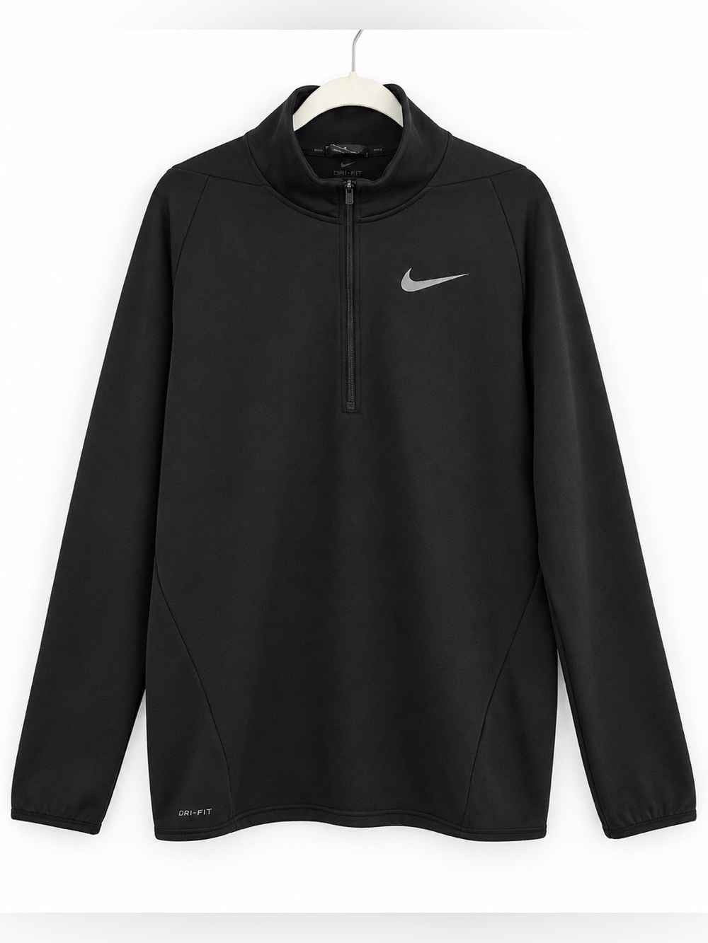 Nike Dri-FIT Black Quarter Zip Pullover LT Large Tall Athletic Sweatshirt